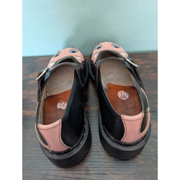 Vintage Tredair Dr Martens "Kitty" Mary Jane shoes in Black and Pink, Size 37 - Picture 7 of 9